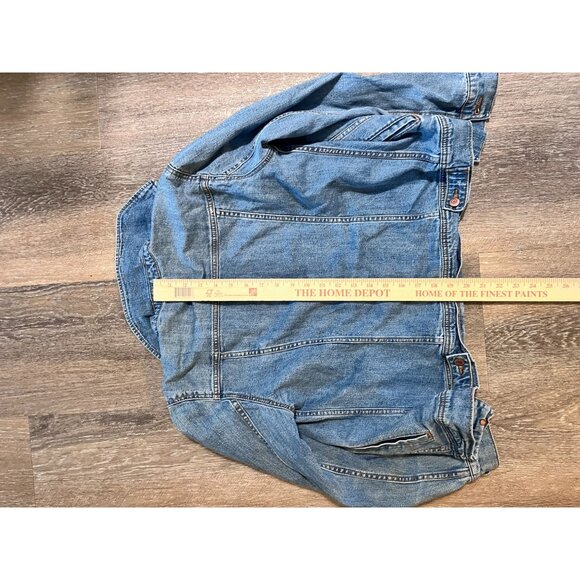 Old Navy Classic Medium Wash Denim Trucker Jacket Women's Size medium - Picture 4 of 9